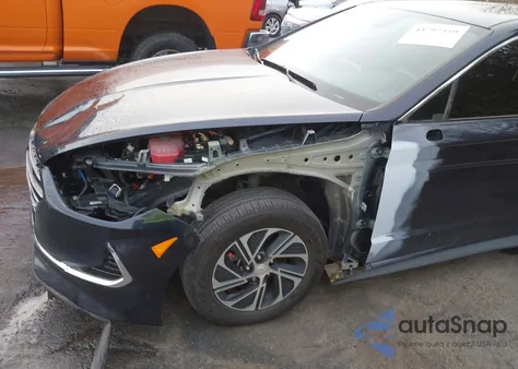 2022 Hyundai Sonata Hybrid Blue from USA, damaged, VIN KMHL24JJ6NA048296